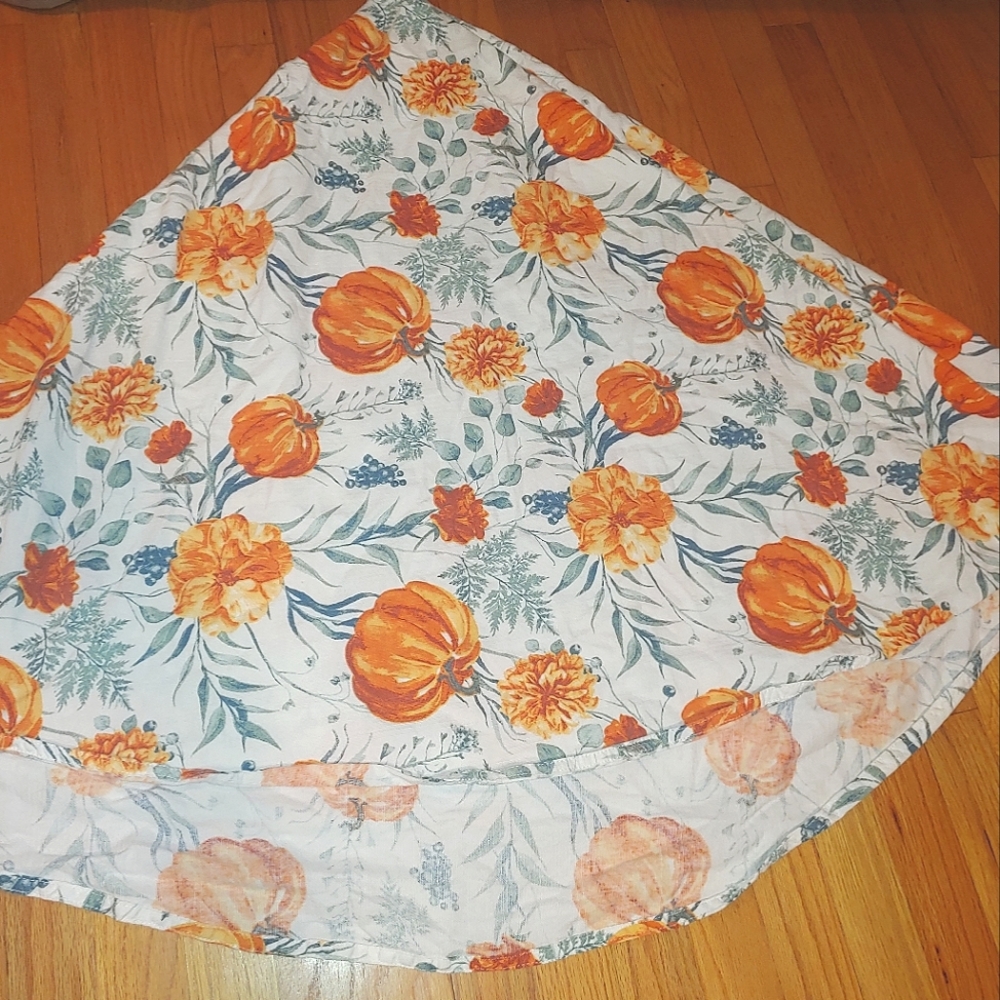 70" Round Orange Pumpkin Autumn Fall Round Tablecloth 70" Nordstrom